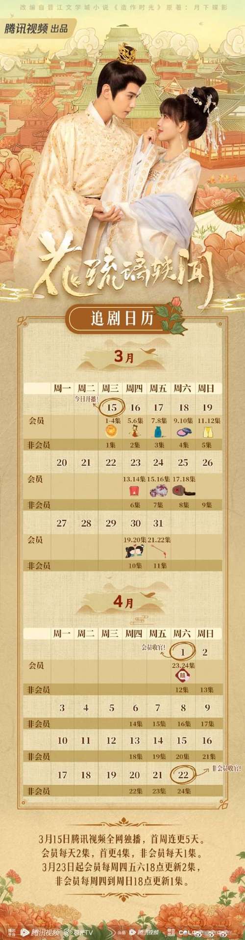 琉璃电视剧更新时间表详解：会员和非会员区别