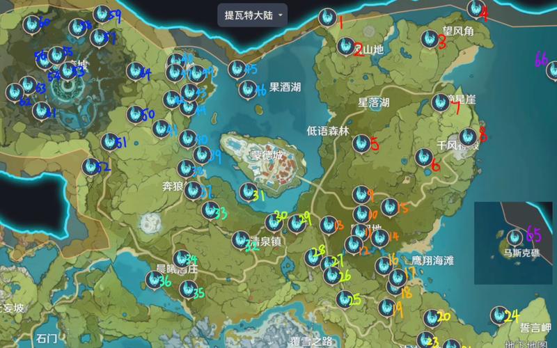 原神蒙德风神瞳全收集攻略:66个风神瞳位置详解
