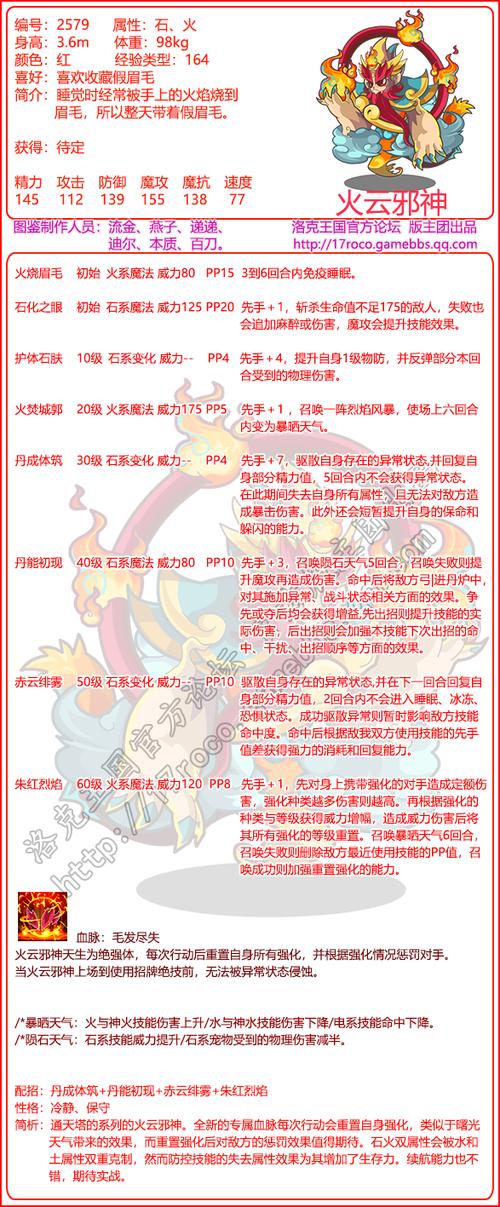 洛克王国火云神获取攻略：快速获得火系神宠