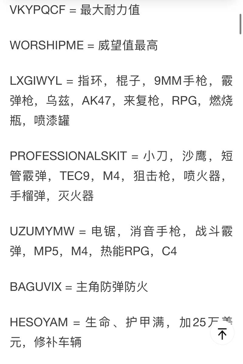 gta圣安地列斯秘籍有哪些？这份清单请你收好！