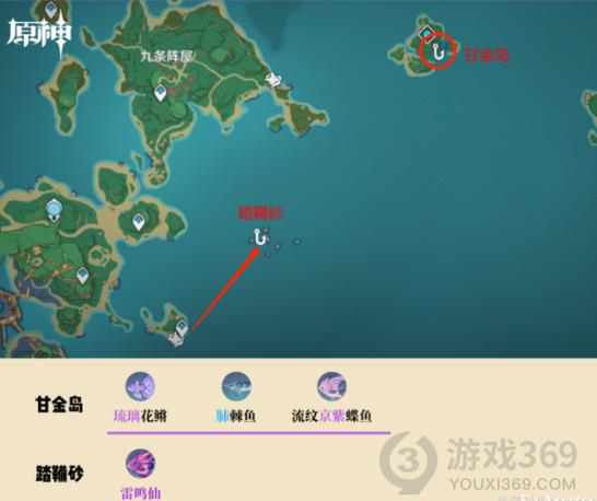稻妻钓鱼点位置大全，新手钓鱼攻略分享！