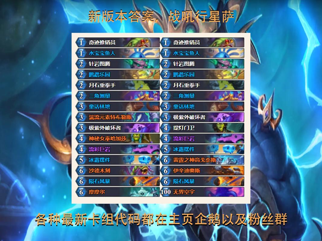 炉石传说萨满卡组强度排行：哪些萨满卡组值得一玩？