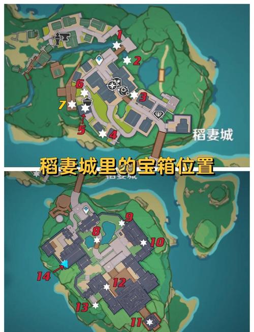 原神稻妻声望：地图宝箱任务全收集攻略详解