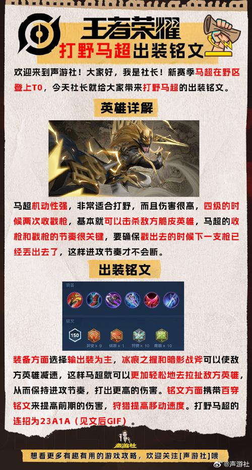 王者荣耀马超教学：快速上手，轻松Carry全场
