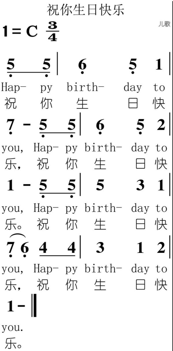 生日快乐歌词哪里有？超全的生日快乐歌词都在这里！