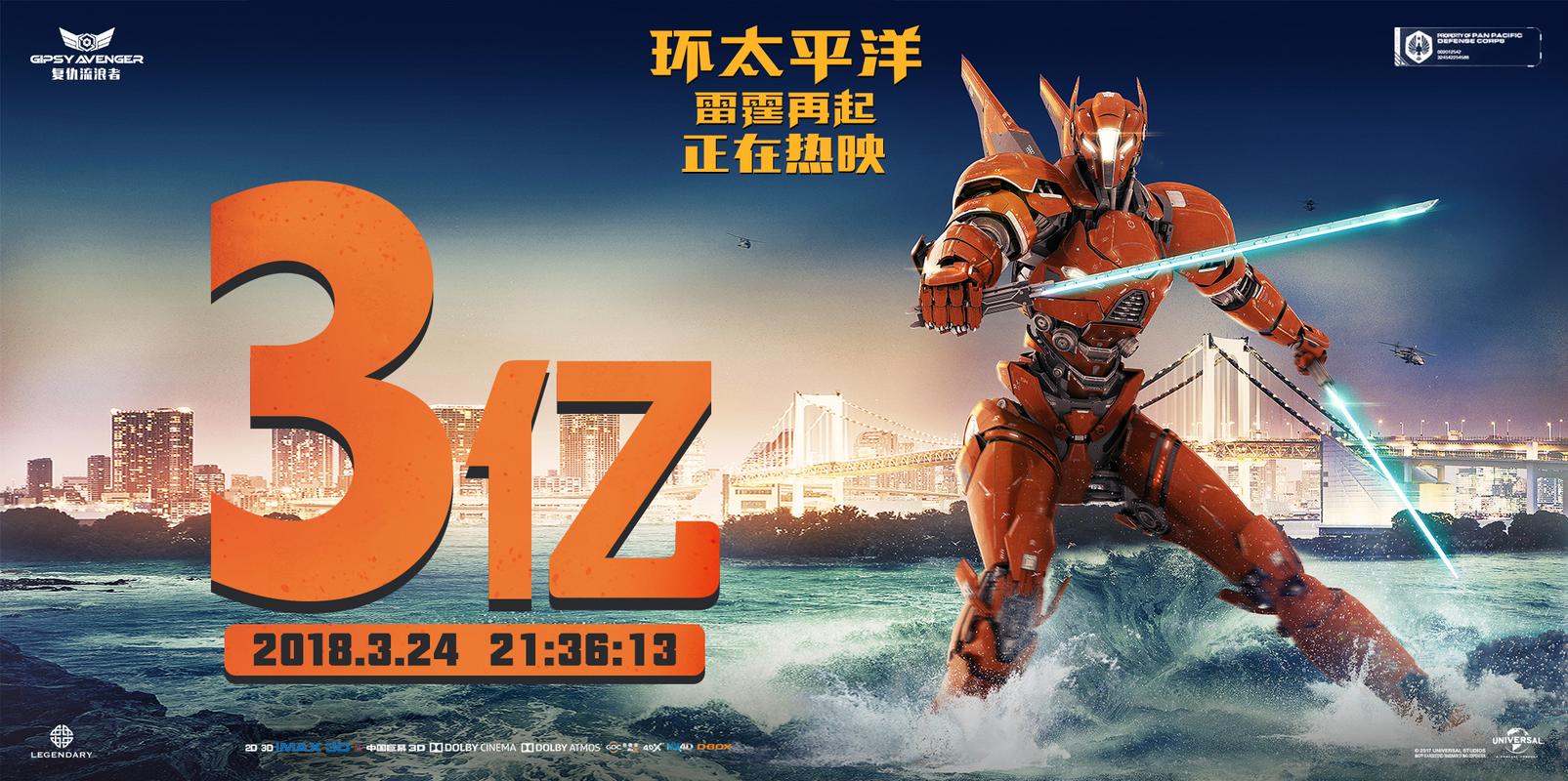 环太平洋2票房收入多少亿？和第一部比起来差多少