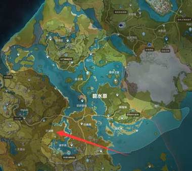 原神翠玦坡在哪里跑图？最快到达路线亲身实测