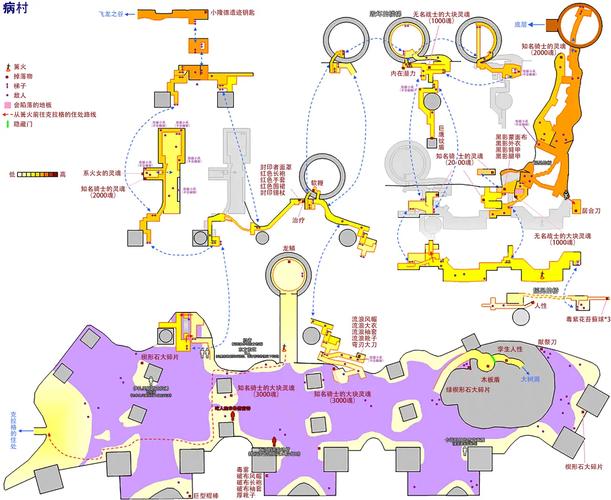 黑暗之魂攻略怎么探索地图(隐藏道具收集路线图)