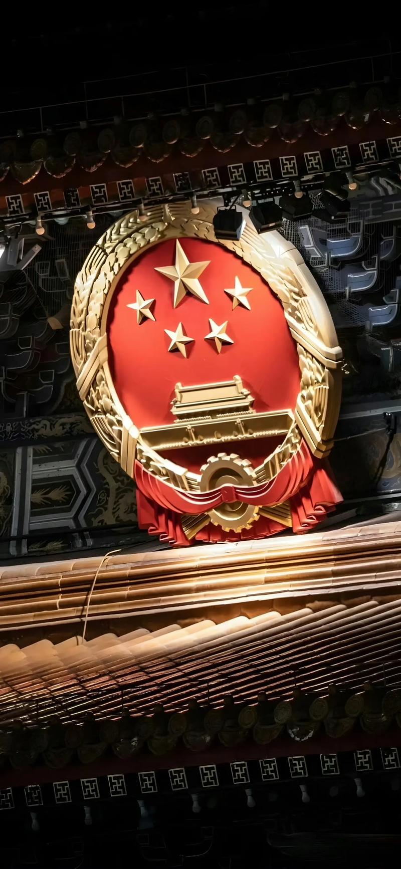 国徽壁纸黑底有什么优势？提升桌面庄重感！