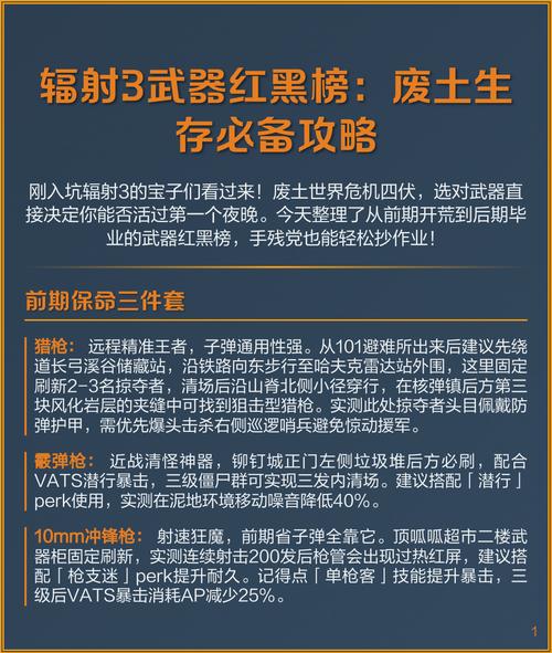 辐射3详细攻略新手如何用?(3分钟快速入门不迷路!)