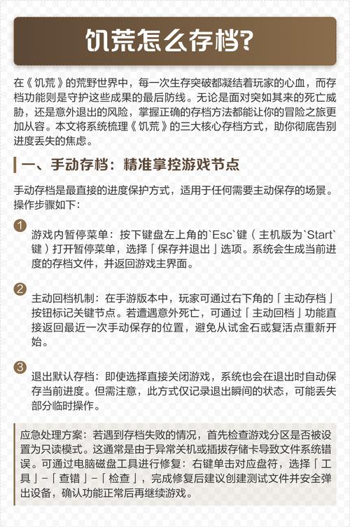 饥荒存档位置恢复怎么操作?详细教程轻松找回