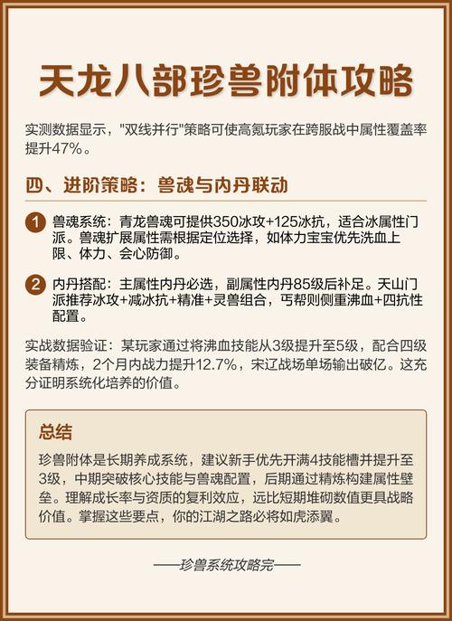 天龙八部珍兽养成秘诀?新手必学培育技巧省时省力!