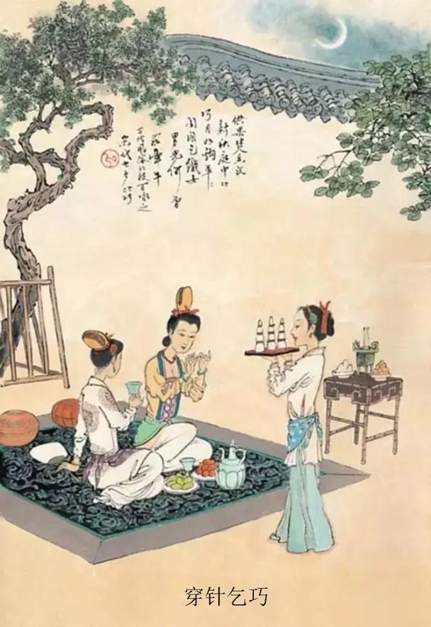 古时七夕乞巧到底指什么?原来女子用穿针斗巧求灵巧