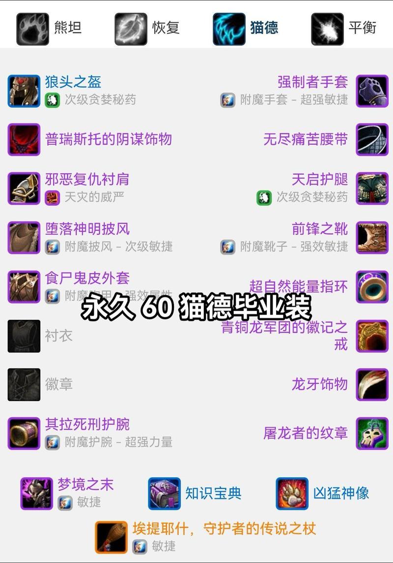 怀旧服熊t装备大全！盘点当前版本最值得入手的毕业装备！