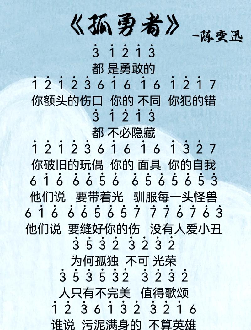 练习孤勇者简谱的方法？跟着步骤提升速度快一倍！